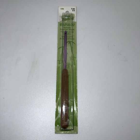 Susan Bates Bamboo Handle Crochet Hook 4mm - Picture 1 of 3